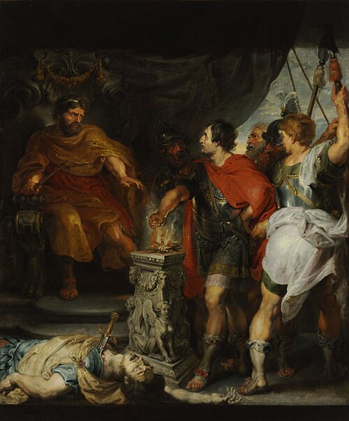 Mucius Scævola devant Porsenna, 1644, 