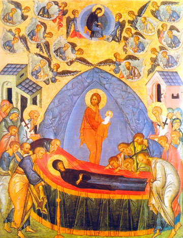 Blue dormition, 1450, 