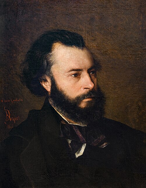 Portrait de Léon Gambetta, 1865, 