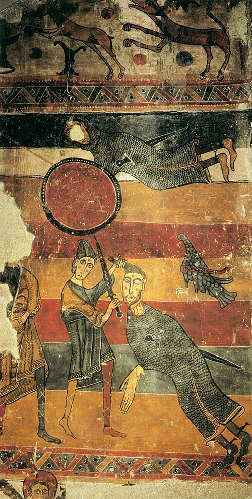The Fight between David and Goliath, 1123, 