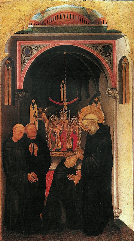 S. Benedetto esorcizza un monaco., 1415, 