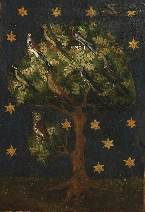 Crucifixion Triptych – Audience of Birds (formerly known as the 'Estouteville Triptych') (triptych, , 1374, 