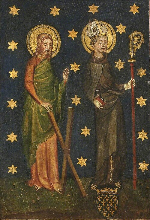 Crucifixion Triptych – Saints Andrew and Louis of Toulouse (formerly known as the 'Estouteville Trip, 1374, 