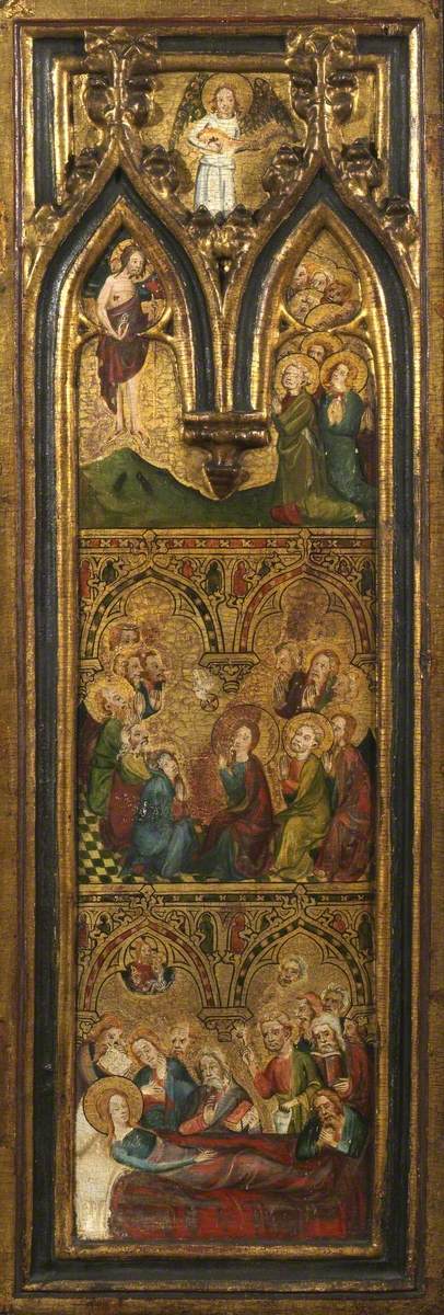 Crucifixion Triptych (formerly known as the 'Estouteville Triptych') (triptych, right wing) (recto), 1374, 