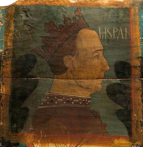 Profile Head of a King (panel from a painted ceiling), 1470, 