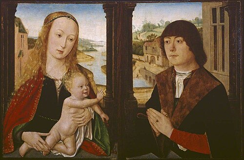 Virgin and Child and a Donor (diptych), 1500, 