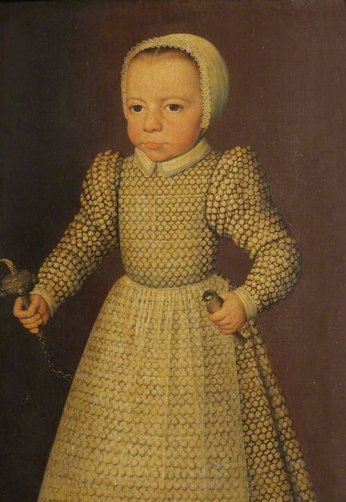 Portrait of an Unknown Child with Rattle, 1520, 