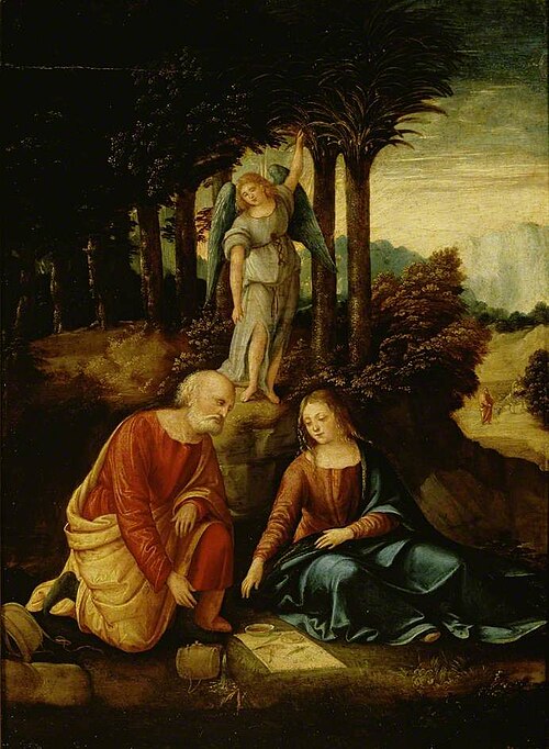 The Holy Family with an Angel, 1520, 