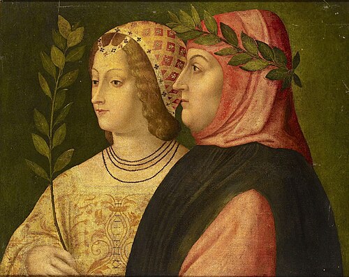 Petrarch and Laura de Noves, 1510, 