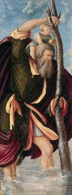 Saint Christopher Carrying the Infant Christ, 1517, 