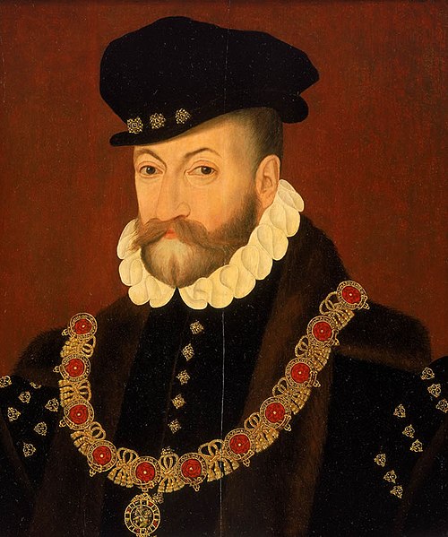 Porträt des Edward Fiennes de Clinton, 1st Earl of Lincoln (1512-1585), 1575, 