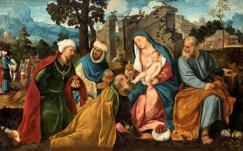 Anbetung der Könige., 1550, 
