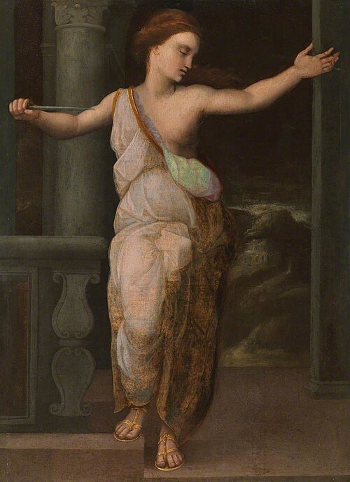 Suicide of Lucretia (follower of Raphael), 1540, 