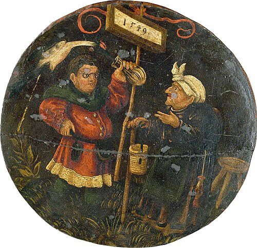 A Quack-Doctor Examining a Urine Flask, 1549, 