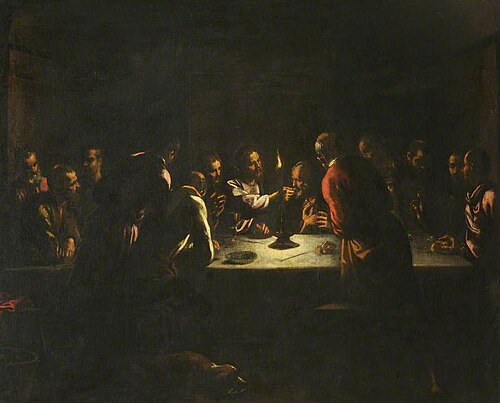 The Last Supper; a Night Piece, 1600, 