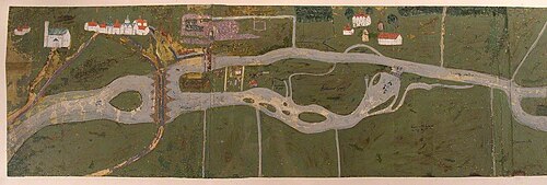 'The Monks' Map’ (left half), 1550, 