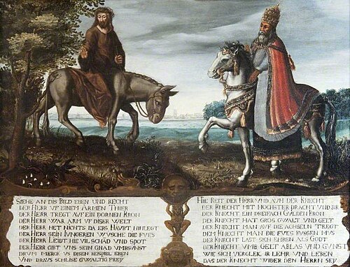 Christ and the Pope, 1600, 