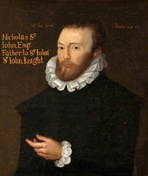 Nicholas St John (1523–1589), 1576, 