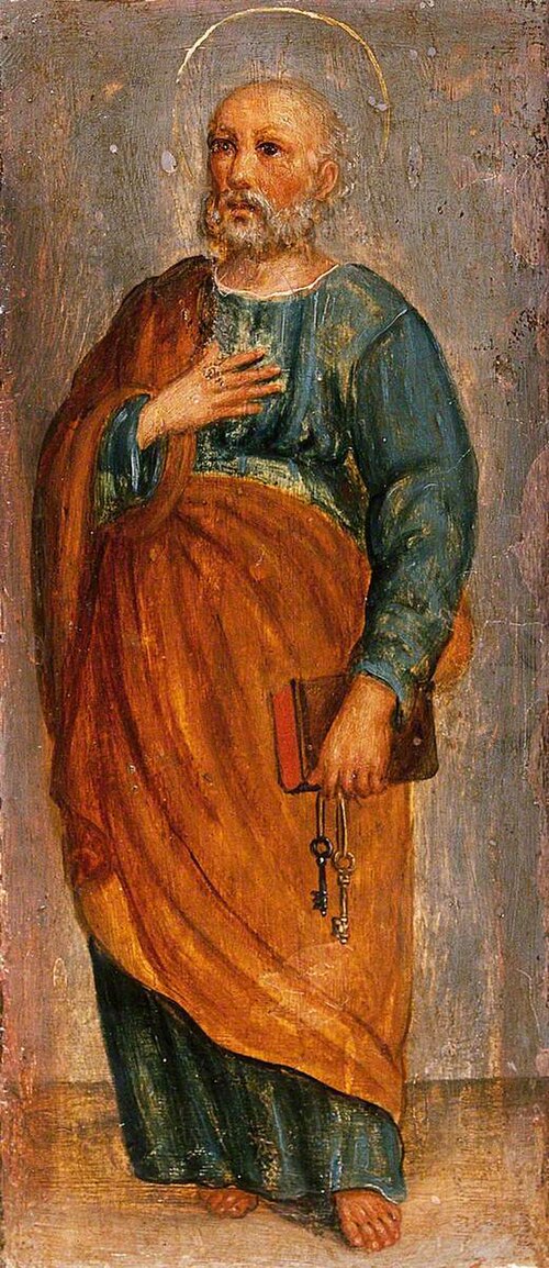 Saint Peter (predella, panel 1 of 7), 1600, 