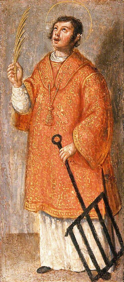 Saint Laurence (predella, panel 5 of 7), 1600, 