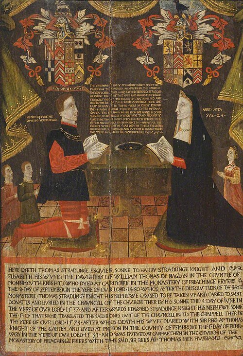 Thomas (d.1480) and Elizabeth (d.1533) Stradlinge, 1590, 