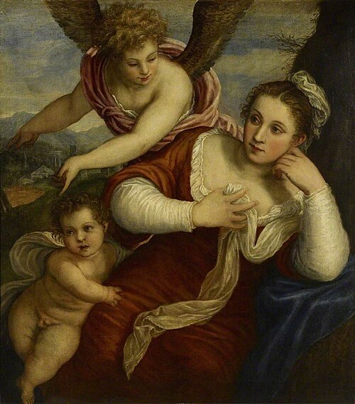 Hagar and Ishmael, 1600, 