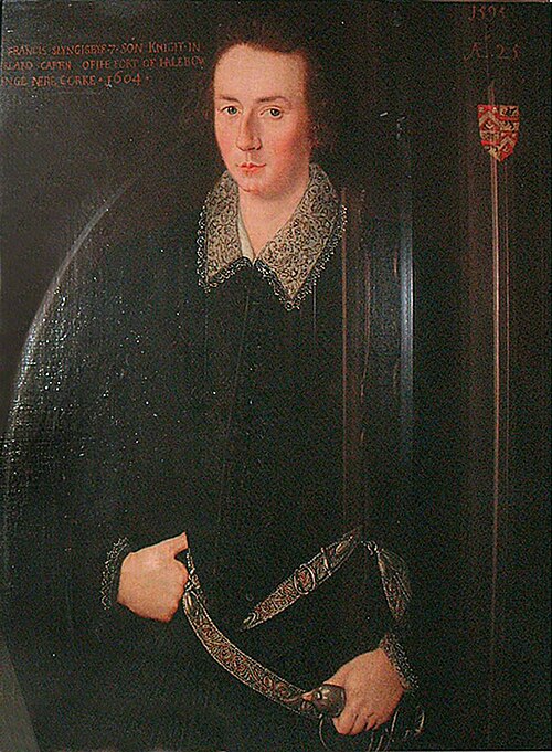 Sir Francis Slingsby, 1595, 