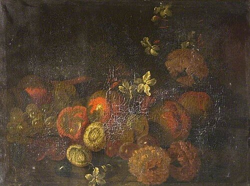 Still Life with Flowers and Fruit, 1650, 
