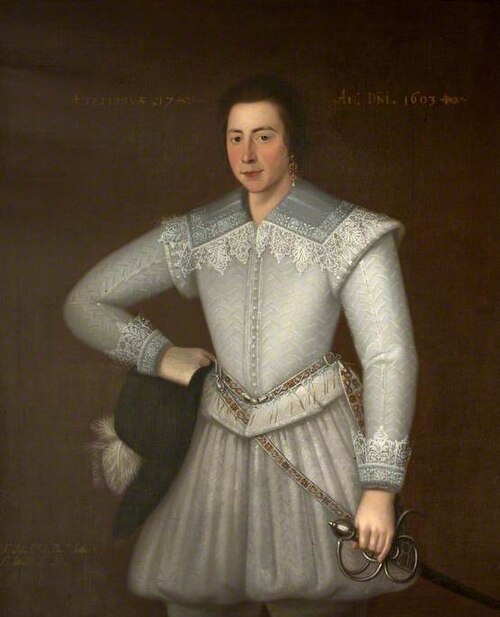 Sir John St John (c.1585–1648), Aged 17 (later 1st Bt), 1603, 