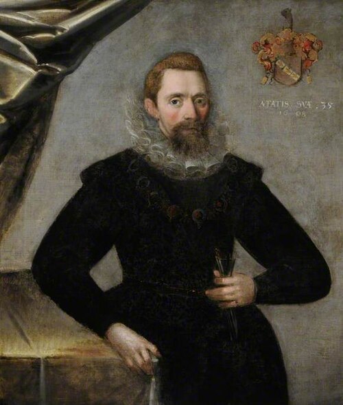 Amyas Chichester (1573–1622), Aged 35, 1608, 