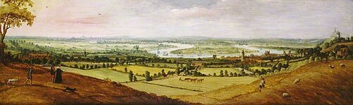 Prospect of London and the Thames from Above Greenwich, 1625, 