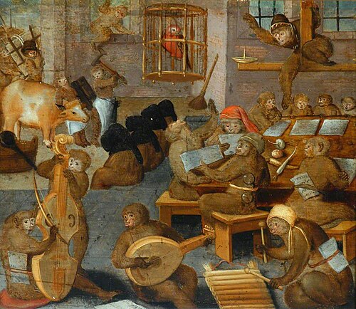 A School of Monkeys, 1650, 