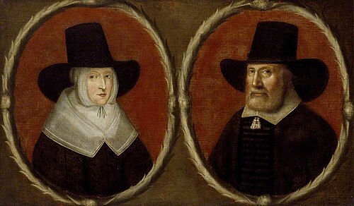 Portrait of a Couple, said to be John Tradescant the Elder and his Wife Elizabeth, 1630, 