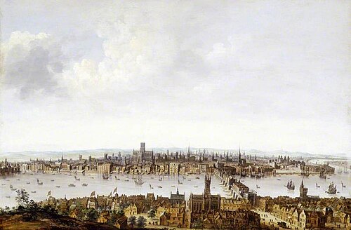 London from Southwark, 1640, 