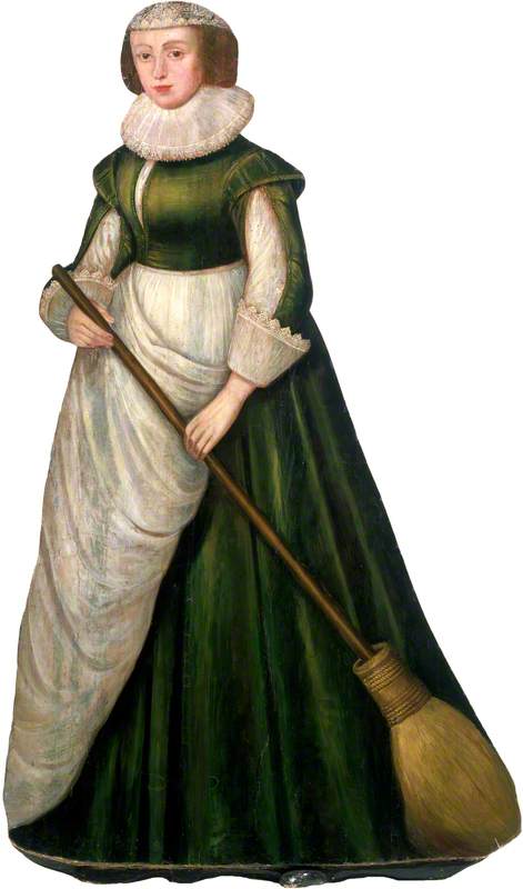 Woman with a Broom (dummy board), 1640, 