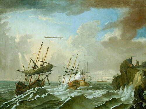 Coast Scene with Shipping, 1640, 