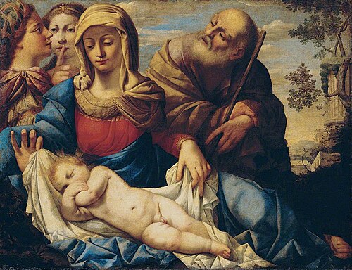 The Holy Family with Two Female Figures, 1640, 
