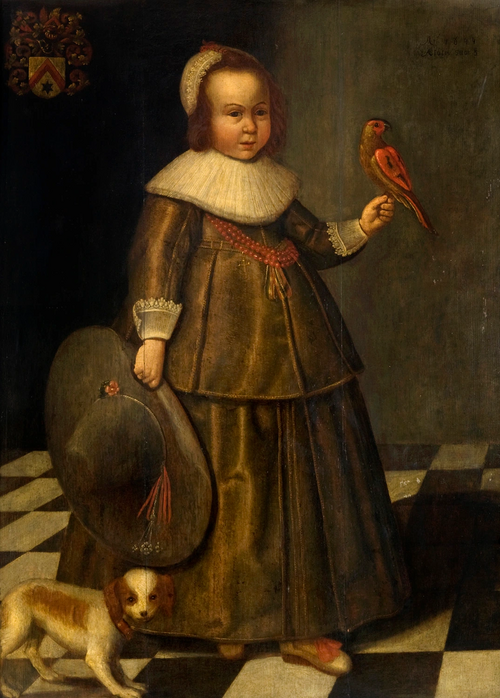 Portrait of a Boy, Aged Three, with a Large Hat and a Parrot, 1644, 