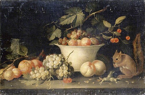 Still Life with a Squirrel, 1650, 