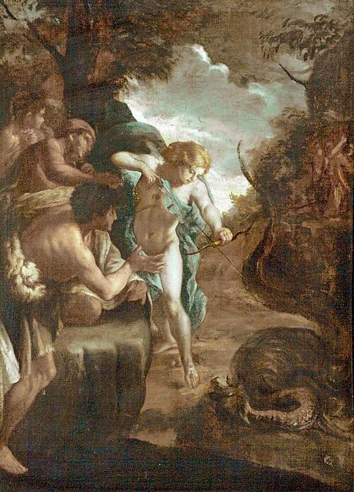 Apollo Slaying the Serpent Python, 1700, 