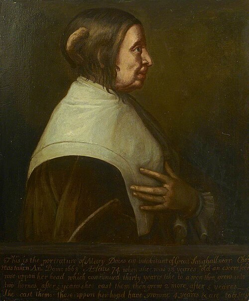 Mary Davis (b.c.1594), Aged 74, 1668, 
