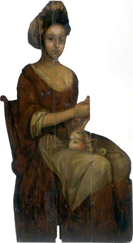 Young Woman Peeling Apples (dummy board), 1690, 