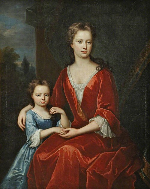 A Lady and a Child, 1717, 