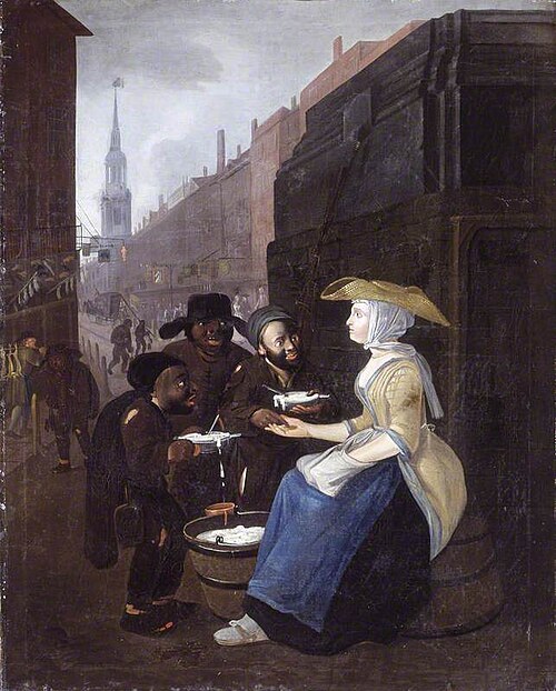 The Curds and Whey Seller, Cheapside, London, 1730, 