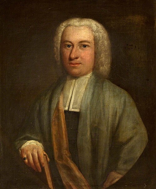 Portrait of a Clergyman Holding a Book (possibly Reverend Prideaux Sutton, second husband of Mary Da, 1730, 