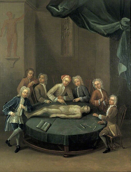 William Cheselden Giving an Anatomical Demonstration, 1735, 