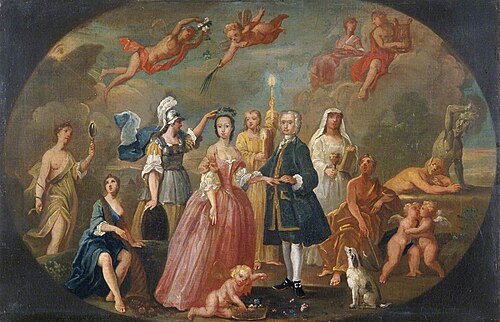 The Marriage of Sir John Pryce (d.1761), 1740, 