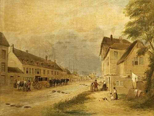 Cheltenham High Street, Gloucestershire, 1740, 