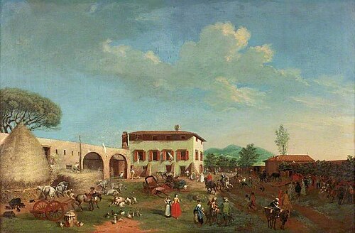 A Farmyard, 1740, 