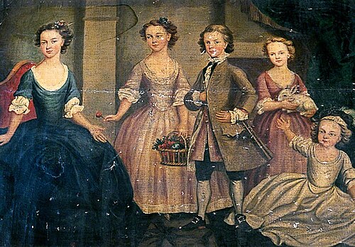 Five Children of the Pigott Family, 1740, 